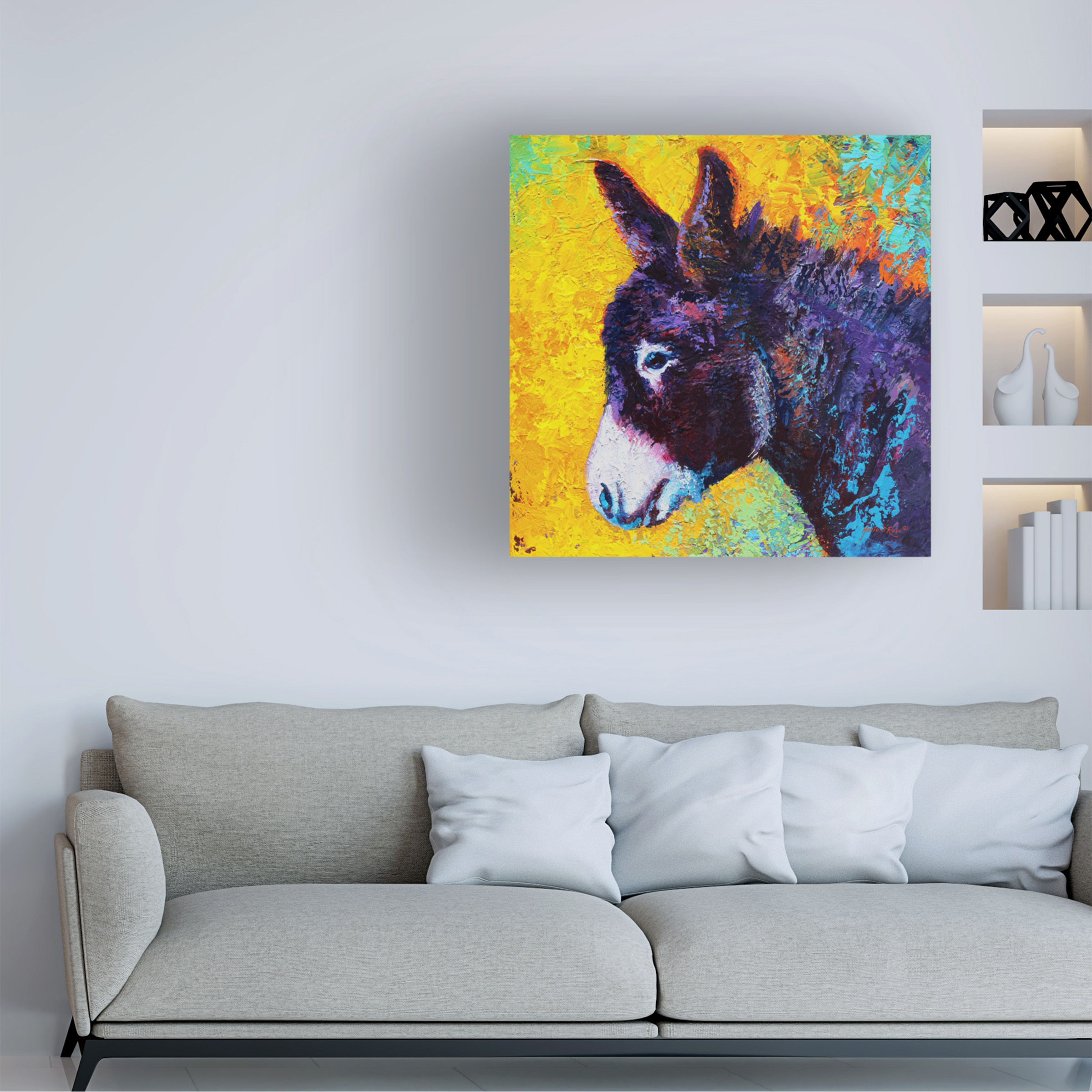 Marion Rose 'Donkey Sparky' Canvas Art