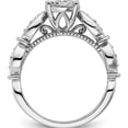 thumbnail image 2 of 14K White Gold Lab Grown Diamond Si1/Si2, G H I, Cluster Ring (Size 7) Made In India rm8822e-060-wlg, 2 of 5