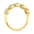 thumbnail image 2 of 1 Carat (ctw) Bezel Set 5-Stone Diamond Wedding Band Ring in 14K Yellow Gold (Ring Size 11), 2 of 4
