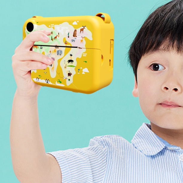 Cámara digital para niños que puede tomar fotografías y videos. Las fotos se pueden imprimir inmediatamente. Use papel fotográfico desechable. Reproductor de música incorporado. Juegos divertidos inco