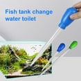 thumbnail image 1 of Flmtop 30ml Fish Tank Water Change Manual Mini Siphon Suction Pipe Gravel Cleaner Tool Blue, 1 of 8
