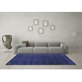 thumbnail image 3 of Ahgly Company Machine Washable Indoor Rectangle Abstract Blue Contemporary Area Rugs, 7' x 9', 3 of 4