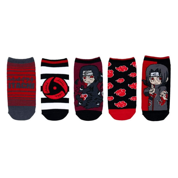 Naruto Shippuden Itachi 5 Pair Lowcut Socks