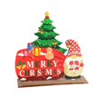 thumbnail image 2 of Decoraciones navideñas de mesa, centro de mesa navideño, decoraciones artesanales, letrero de madera navideño para el hogar, interior, granja D, 2 of 8