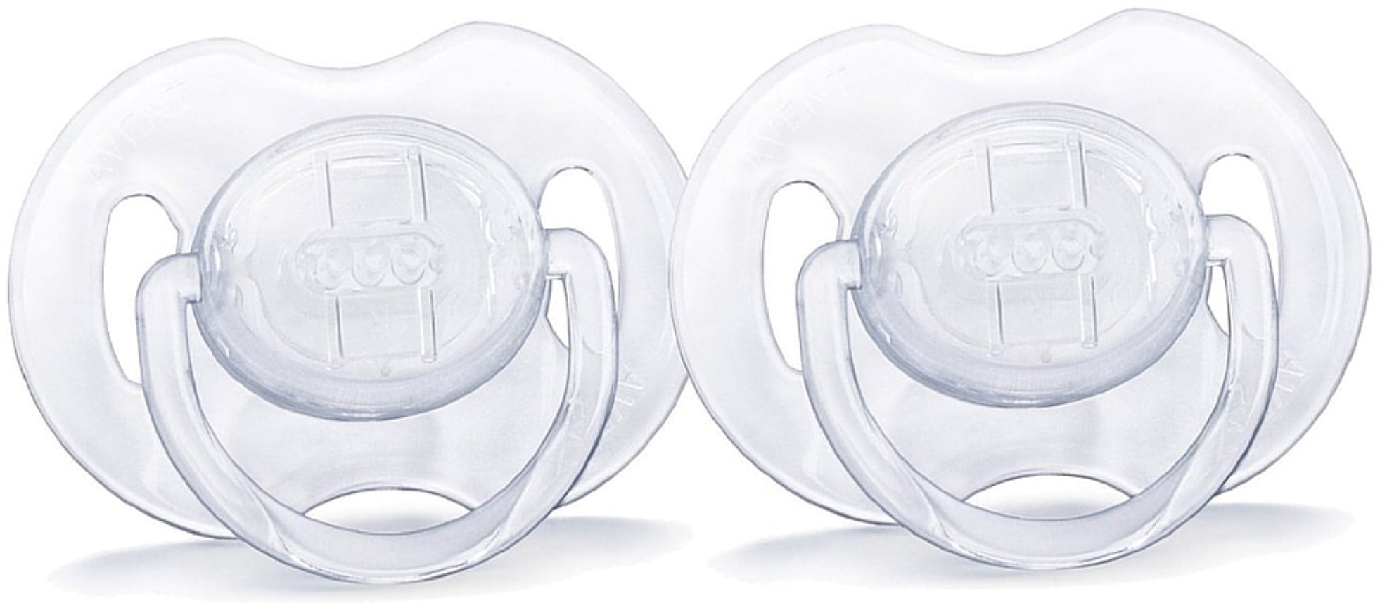 Philips Avent Translucent Silicone Baby Soothers│Dummies│Pacifier│Twin Pack│0-6m 