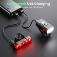 thumbnail image 5 of DAYBETTER Bike Lights Set, 360 Lumens Rechargeable Bicycle Headlight & Taillight，6+4 Lighting Modes, IPX4 Waterproof, Easy to Install for Night Riding Commuting, 5 of 6