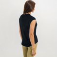 thumbnail image 5 of Women's Sleeveless Knit Top With Seam Front Detail- X Large, Black, 5 of 6