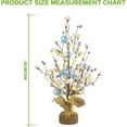 thumbnail image 2 of Easter Decorations, Artificial 18 Inch Easter Egg Tree Tabletop Decor with Delicate Ornaments, for Home Party Wedding Holiday Spring Summer Decoration, Purple/Blue., 2 of 6