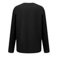 thumbnail image 4 of ZHOGXU Women's Casual Pullover Round Neck Long Sleeve Letter Print Comfortable Stylish Loose Sweatshirt For Everyday Wear,Black,L, 4 of 5