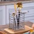 thumbnail image 4 of Cutlery Utensil Silverware Drying Rack Chopsticks Basket Holder Flatware Storage Solution for Kitchen Silver, 4 of 6