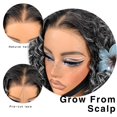 thumbnail image 3 of Peluca afro Wig MITIMES con encaje HD, rizado, sintético, gris, 3 of 7