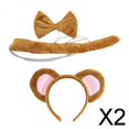 thumbnail image 1 of Disfraz de cosplay Salvador mono de peluche para adultos y niños con diademas de animales, 1 of 9