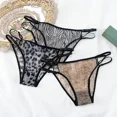 thumbnail image 5 of Bikini Sexy de malla de leopardo para mujer, ropa interior transparente, bragas brasileñas, Tanga, lencería descarada, 5 of 5