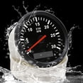 thumbnail image 3 of Geloo 85mm Marine Tachometer Gauge Hour Meter 0-3000 RPM Universal Boat Car RV Motor PRM Meter, 3 of 10