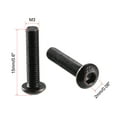 thumbnail image 4 of Unique Bargains M3x14mm Thread 10.9 Alloy Steel Button Head Hex Socket Cap Screw Bolt 100pcs, 4 of 4