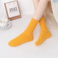 thumbnail image 5 of TZYDMN Womens Ruffle Ankle Socks Fashion Breathable Solid Color Turn-Cuff Cute Girls Socks 3 Pairs, 5 of 6