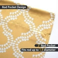 thumbnail image 5 of DriftAway Julianna Tie Up Curtain Blackout Room Darkening Thermal Insulated Adjustable Balloon Curtain Rod Pocket Single 63"L x 45"W Golden Yellow, 5 of 6