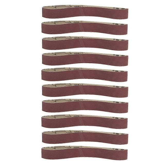 Lot de 10 bandes abrasives en alumine pour ponçage, polissage et meulage, 533 x 30 (grain 1\xa0000)