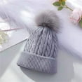 thumbnail image 2 of Krdevn Baby Girls Boys Soft Warm Knit Hat Kids Winter Hat with Hood Cap, 2 of 6