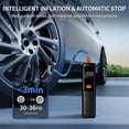 thumbnail image 2 of Car Tire Air Pump Portable, 150PSI Cordless Tire Inflator with Digital Pressure Gauge, Auto Shut Off, 3X Faster Inflation, Air Compressor for Car Tires, Motorcycle, Bike, Ball, Black, 2 of 7