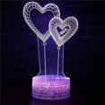 thumbnail image 1 of Valentine's Day Love Rose Flower Department 3d Small Night Lamp Creative Acrylic Led Visual Atmosphere Small Table Lamp, 1 of 1