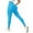 Blue, variant on QIJUNTUO ​Women's High Waisted Yoga Leggings Tummy Control Compression Workout Running Pants With Pockets Squat Proof Activewear​ Blue