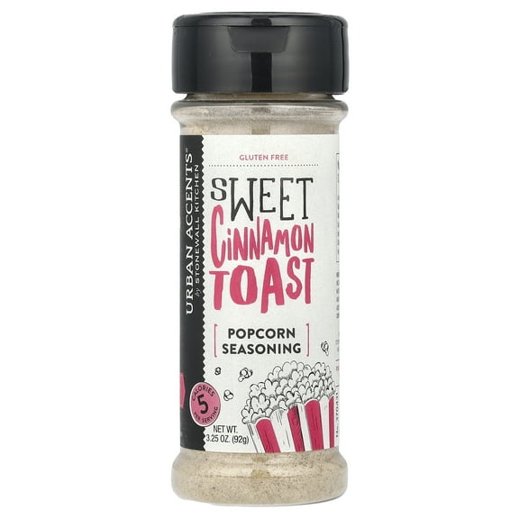 Urban Accents Popcorn Seasoning, Sweet Cinnamon Toast, 3.25 oz (92 g)