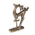 thumbnail image 3 of LABSERRON 1PC Small Brass Metal Statue Ornament Deer Home Decor Bronze 6.75x3.78Cm, 3 of 8