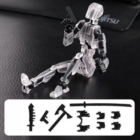 Titan 13 Action Figure Set, T13 Action Figure, 3D Printed Action Figures, Movable Multi-jointed Figure Toys, Stick Bot Articulated Robot Dummy Action Figures Toys, Gifts for Him Boys Friend