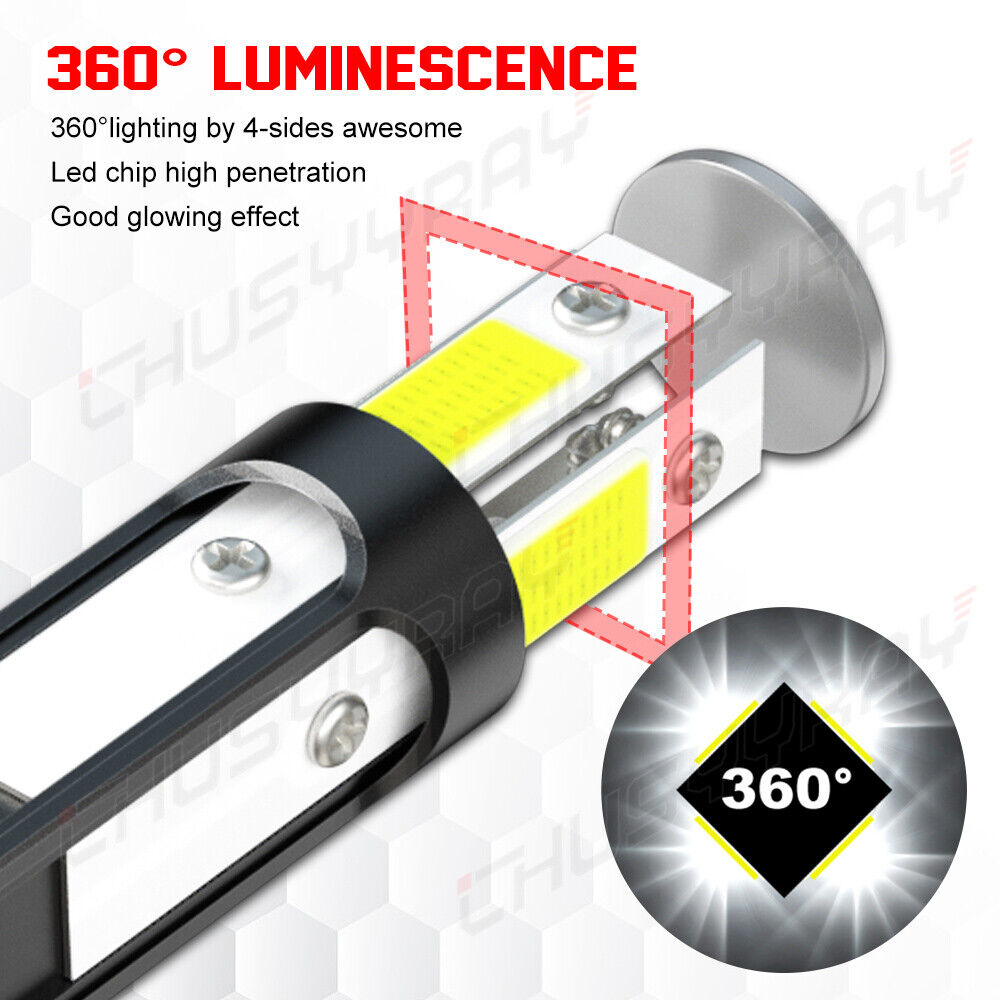 BSBSDJB 9012 LED Headlight + 5202 LED Fog Light Combo – 4 Bulbs – 6000K White – For 2014-2015 GMC Sierra 1500 – 5500 Lumens