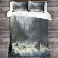 thumbnail image 2 of Premium With Pillowcases With Zipper From D Microfiber A Magical Landscape Duvet Cover Pattern Microfiber Landscape Bedding Set Rooms For A 135*200 Cm, 2 of 5
