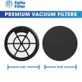 thumbnail image 4 of Filtro Fette – Paquete de 4 filtros compatibles con aspiradora Eureka WhirlWind sin bolsa NEN110B NEN110A NEN110D – Parte # NEN0101, 4 of 5