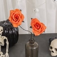 thumbnail image 5 of Artificial Roses 15 Inch Long Hobby Artificial Flowers Silk Flowers for Home Decor Halloween Floral Decorations Table Centerpiece Indoor Accent 1 Piece, 5 of 5