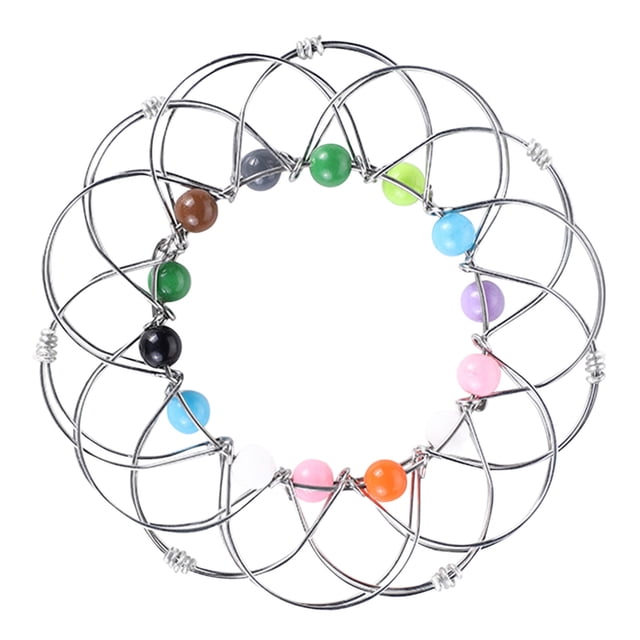 luoxinkenToy Education Under $5 Decompression Mild Decompression Toy Variety Flower Basket Thirty-Six Variable Mild Steel Changeable Magic Wire Hoop Children's Toy