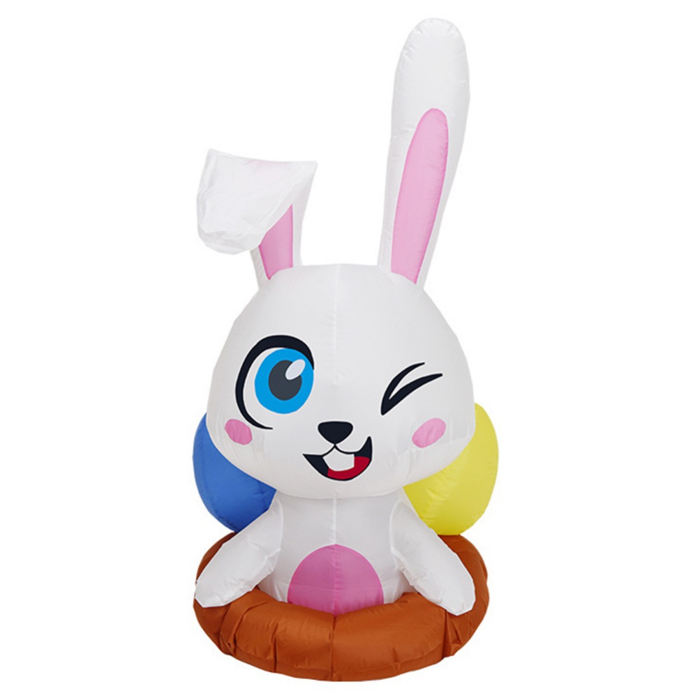 Easter Inflatables Decorations, Inflatables Bunny Blow Up LED Lighted