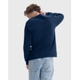 thumbnail image 3 of Hanes Authentic Unisex Long Sleeve T-Shirt Navy M, 3 of 4