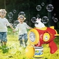 thumbnail image 3 of Bubble Machine 85ml Bubble Machine Cool Space Rabbit Soft Lighting Cartoon Rabbit 15 Holes Bubble Blower Toy Children‘s Day Gift, 3 of 6