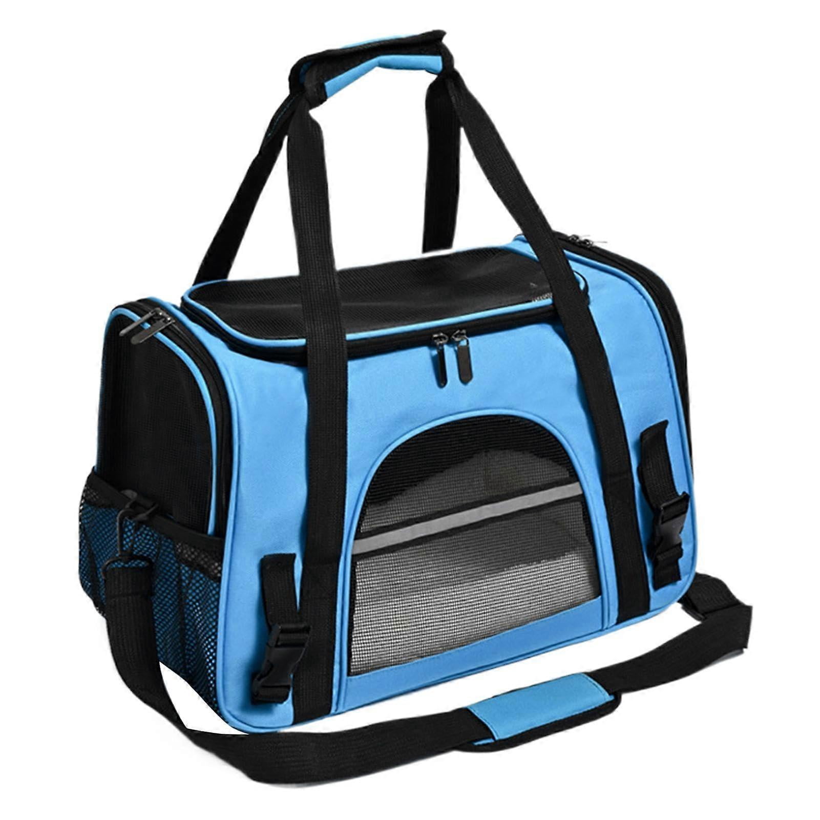 Portable Pet Bag, Outdoor Dog Carrier, Animal Carrying Bag, Dog Carrier Bag, Small Pet Carrier for Cats Blue
