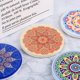 thumbnail image 2 of tapis Absorbants Motif Mandala Sous-verres Motif Graphique Symtrique, Sous-verres Ensemble De 9, Sous-verres En Cramique Absorbants Antidrapants, 2 of 5
