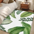 thumbnail image 4 of Area Rugs for Living Room 4x6 Ft, Green Leaves Non Slip Area Rugs for Kitchen Bedroom Entryway, Tropical Summer Botanical Watercolor Elegant Leaf Washable Carpet Runner Rug Floor Mats for Bedroom, 4 of 8