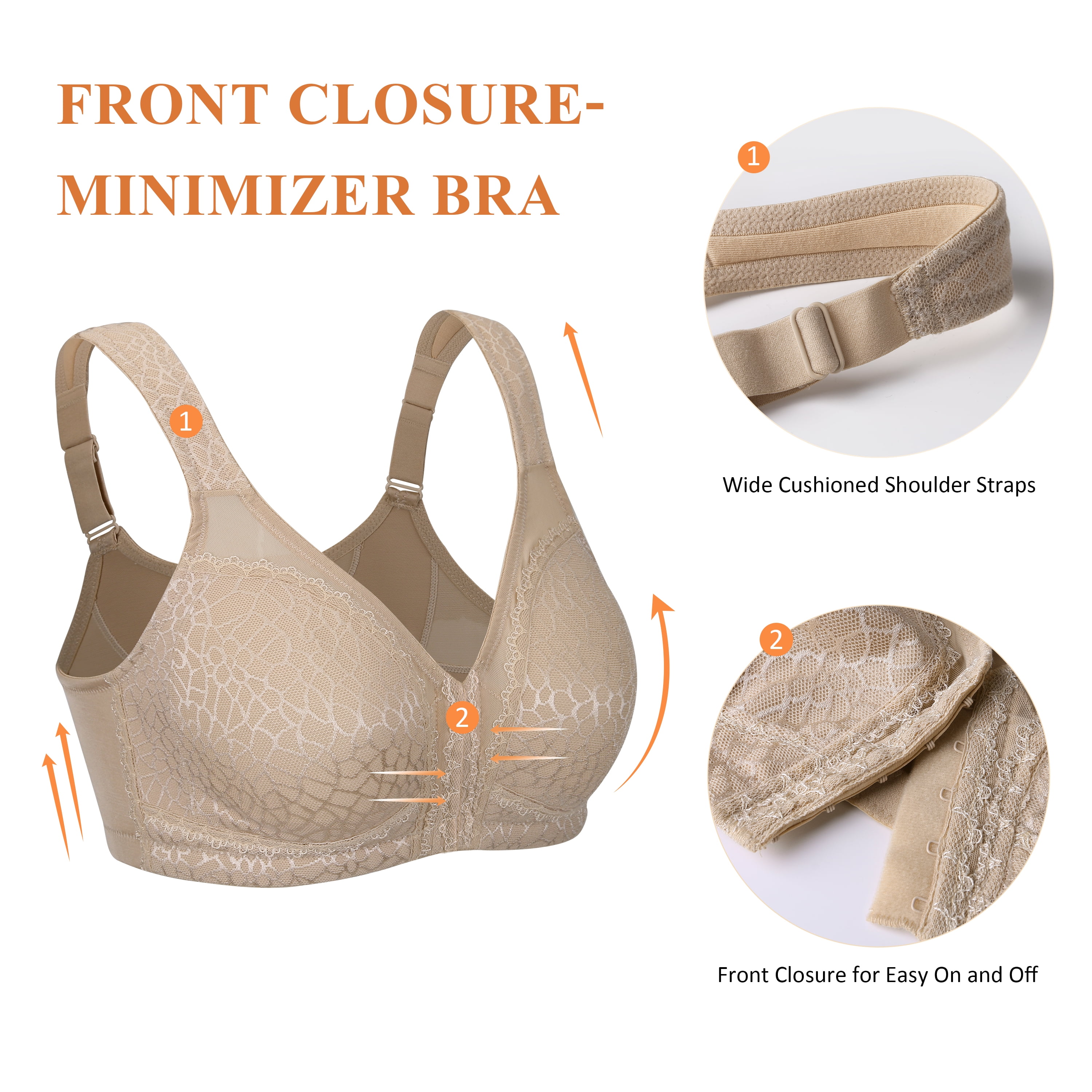 DssFDGR Bras for Women Bra Cami Everyday Wear Exercise and Offers Back  Support Bras for Women Wirefree A-Beige at  Women's Clothing store