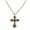 B Gold, variant on Cross Necklace, Dainty Faith Pendant Necklace for Women & Men