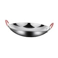 thumbnail image 2 of kowaku Stainless Steel Cookware Pan Frying Pan Non Stick Soup Pot Easy to Clean Stir Fry Pan Double Handle Wok for Household Kitchen 9inch Without Lid, 2 of 9