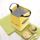 thumbnail image 3 of Bolsa de almuerzo de tela Oxford portátil, estuche de almacenamiento con aislamiento térmico, caja de comida de viaje para Picnic, color amarillo, 3 of 8