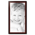 thumbnail image 2 of ArtToFrames 17x33" Matte mahogany Diploma Picture Frame, Brown Wood Poster Frame, with Regular Acrylic and 2 (FBPL-5108), 2 of 7