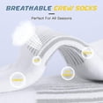 thumbnail image 4 of 3 Pairs Compression Socks for Men, Arch Support Mens Sport Socks for Running, Athletic, Cycling, 4 of 5