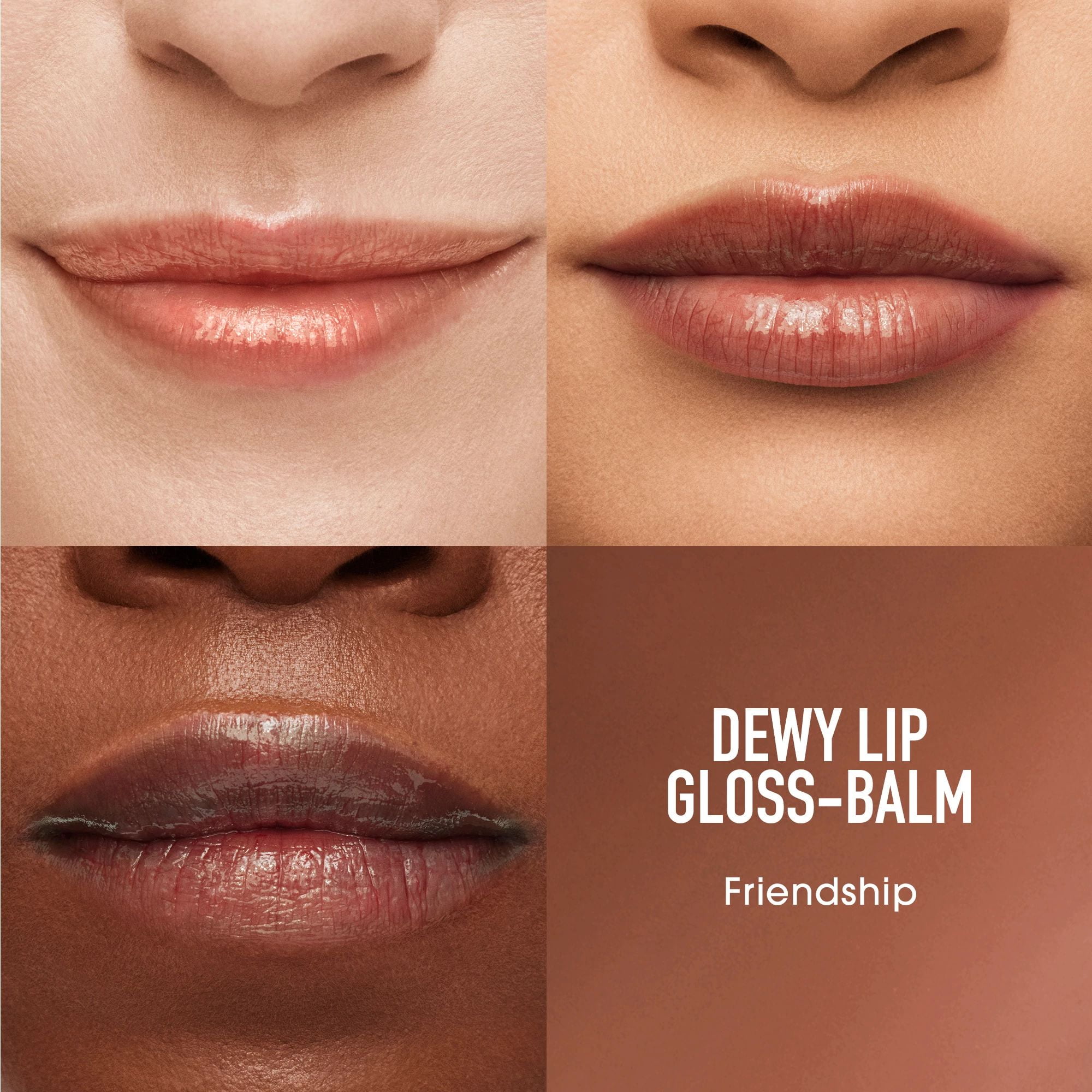 bareMinerals Dewy Lip Gloss-Balm, Lip Gloss, Friendship, 0.1 oz