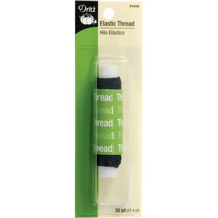 Kids Elastic - Dritz Elastic Thread 30yd-Black