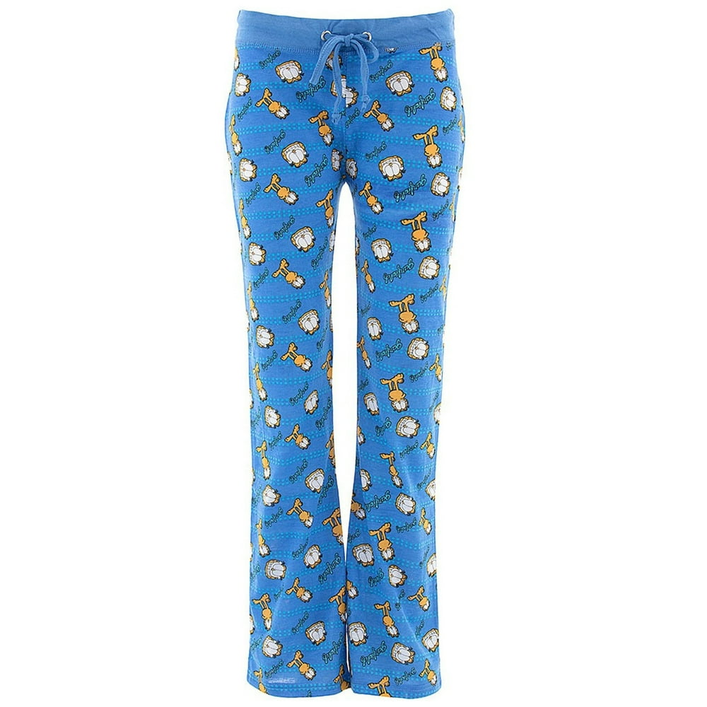 Garfield Women's Blue Pajama Pants S - Walmart.com - Walmart.com