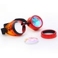 thumbnail image 3 of LELINTA Kaleidoscope Steampunk Glasses Goggles with Rainbow Crystal Glass Lens Halloween Cosplay, 3 of 3